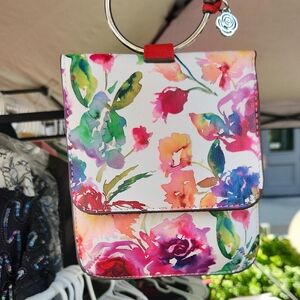Carlos by Carlos Santana Floral Watercolor Clutch